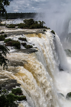 Iguazu falls brazil sideの写真素材