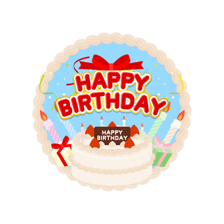 Birthday Illustrationのイラスト素材