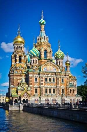 Church of the Savior on Spilled Blood, Saint Petersburg, Russiaの写真素材