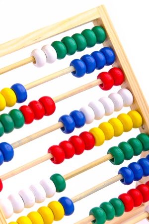 Abacus toy for child isolated on white backgroundの写真素材