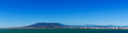 Beautiful sea panorama of Malaga city, Spainの写真素材