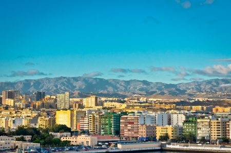 Beautiful view of Las Palmas city, Gran Canaria, Spainの写真素材