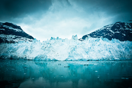 Glacier Bay in Mountains in Alaska, United Statesの写真素材