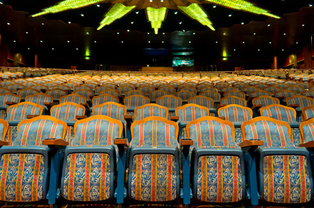 Beautiful view of elegant traditional theatre hallのeditorial素材