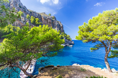 Beautiful view of Sa Calobra on Mallorca Island, Spainの写真素材