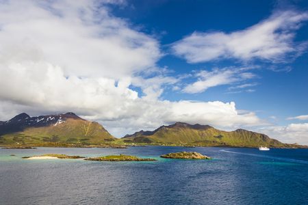 Beautiful view of Lofoten Islands in Norwayの写真素材