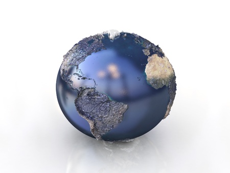 3d world symbol の写真素材