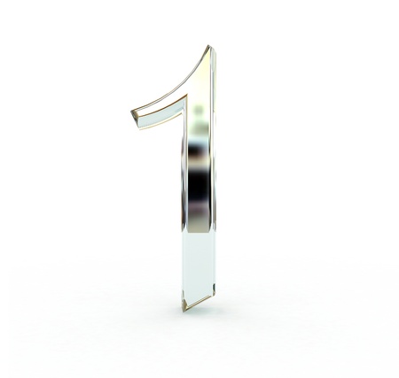 3d number isolated.の写真素材