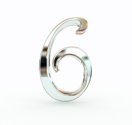 3d number isolated.の写真素材