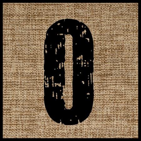 number three on the fabric.の写真素材