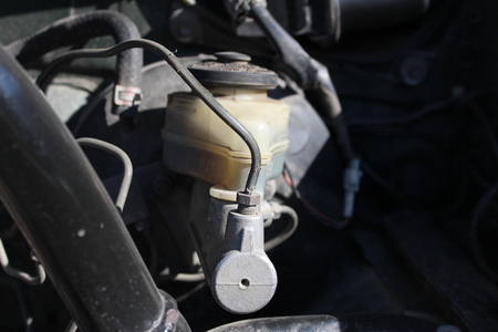 Brake master cylinder in the carの写真素材