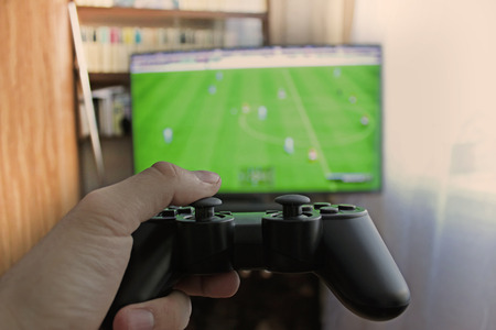 Joystick for video game consoles in the hands