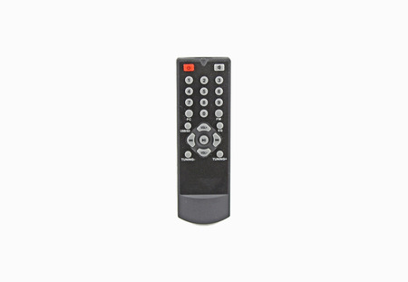 Remote control on white background
