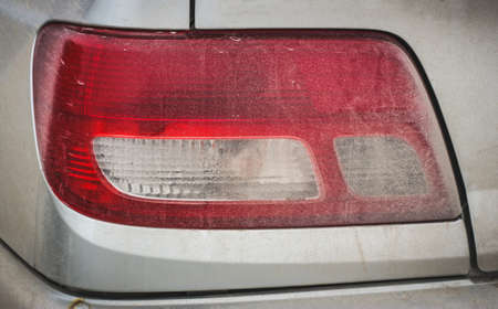 Dirt on the car - close-up viewの写真素材