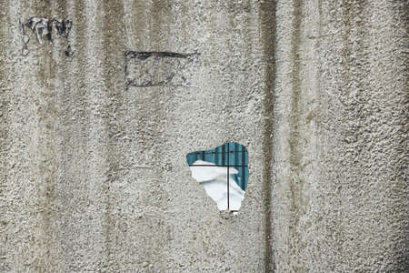 Old gray concrete wall close-up - texture. industrial backgroundの写真素材