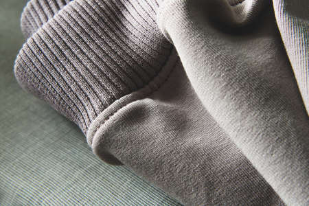 A stitch of knitwear close-up. selective focus. Macro shooting