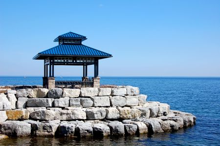 Gazebo On The Lakeの写真素材