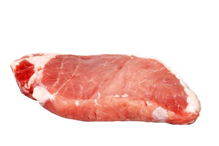  Isolated tender loin pork chopの写真素材