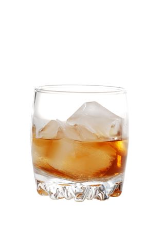  Isolated scotch on the rocksの写真素材