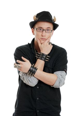 young man with attitudeの写真素材
