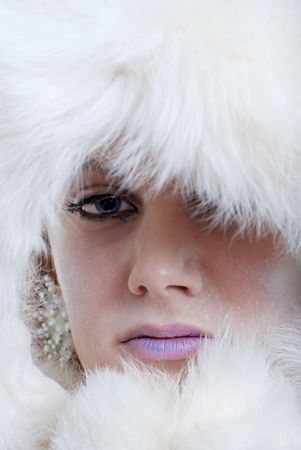 ice princess closeupの写真素材