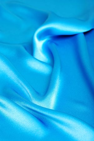blue satin fabricの写真素材