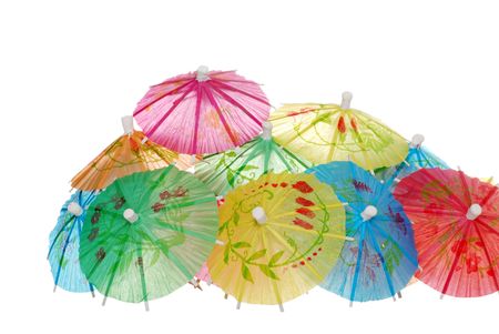 lots of asian umbrellasの写真素材
