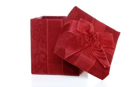 christmas gift openedの写真素材