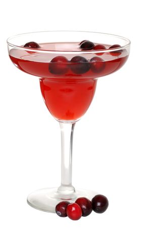 cranberry cocktail with berriesの写真素材