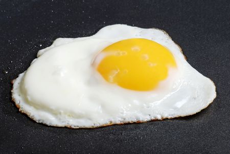 Sunnyside Up Fried Eggの写真素材