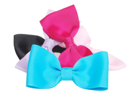pile of colorful hair bowsの写真素材
