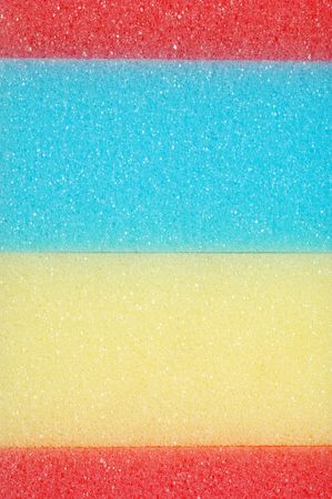 macro colorful spongesの写真素材