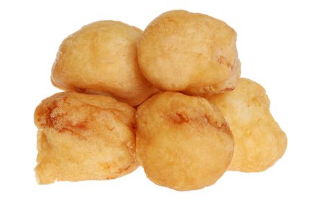 isolated chicken ballsの写真素材