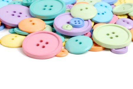 lots of clothing buttonsの写真素材