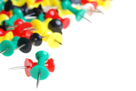 colorful pushpinsの写真素材