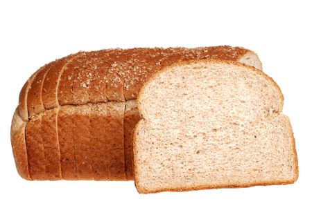 sliced stone milled breadの写真素材