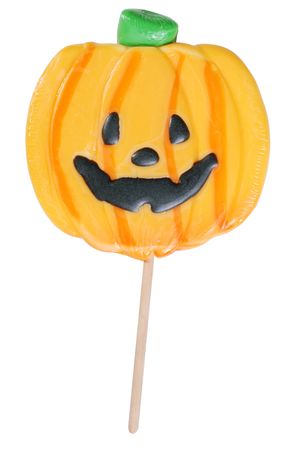 halloween pumpkin lollipopの写真素材