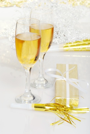 new years champagneの写真素材