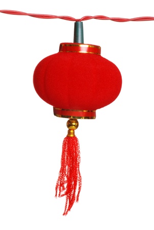 isolated chinese lanternの写真素材