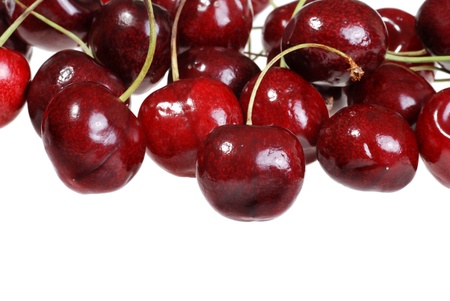 pile of cherries shallow DOFの写真素材