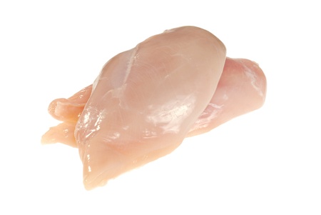 uncooked chicken breastの写真素材