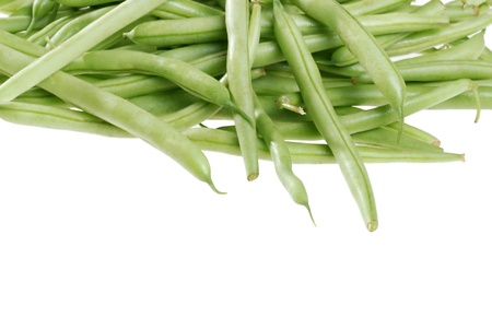 pile of green beansの写真素材