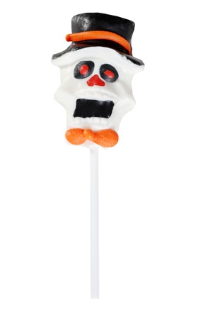 halloween skeleton lollipopの写真素材