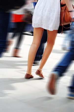 People on streetの写真素材