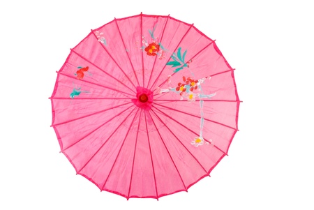 Pink asian umbrellaの写真素材