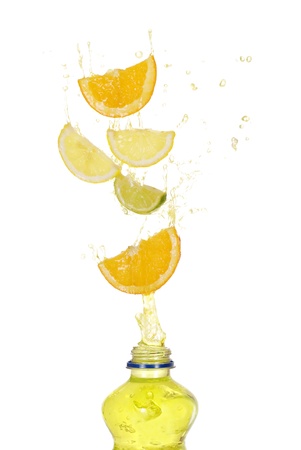 fruit drink splashの写真素材