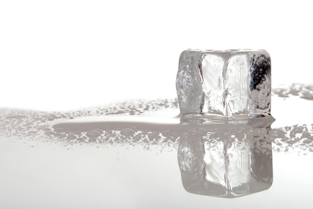 melting ice cubeの写真素材