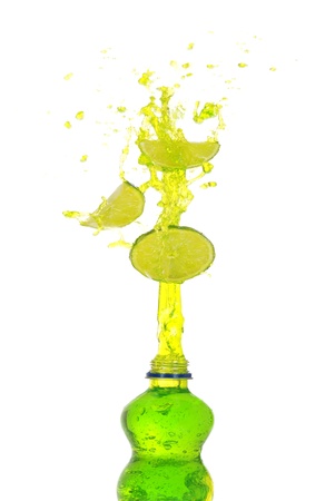 Lime drink splashの写真素材