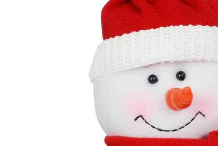 macro snowman faceの写真素材