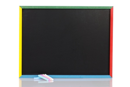 child chalkboard with chalkの写真素材